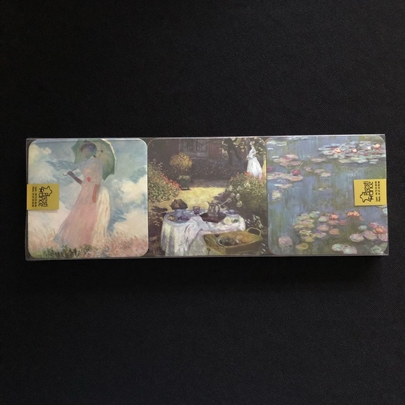 Presti France Cork Backed Coasters - Set of 6 Monet Impressionists Painters - Picture 9 of 10
